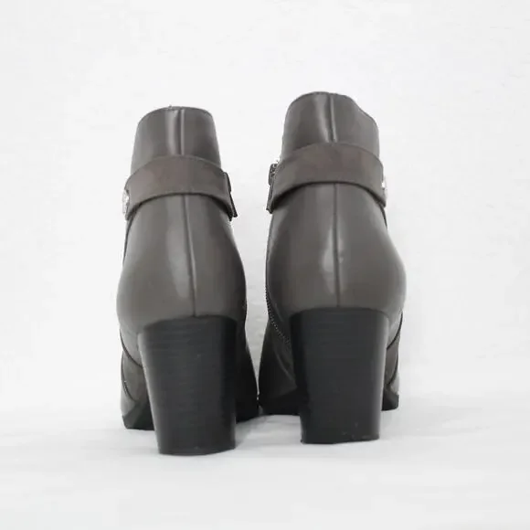 Giani Bernini Abalina Faux Leather Bootie Size 10 Ankle Zipper - Picture 4 of 7
